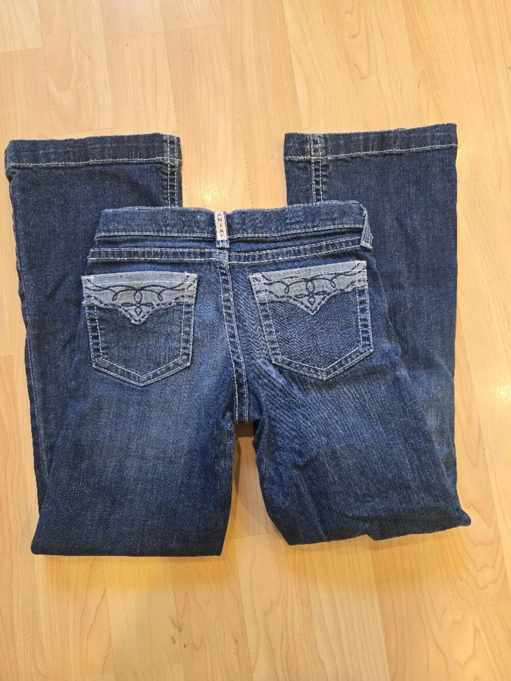 Ariat Girls Bootcut Jeans Size 12 Western Cowboy Denim